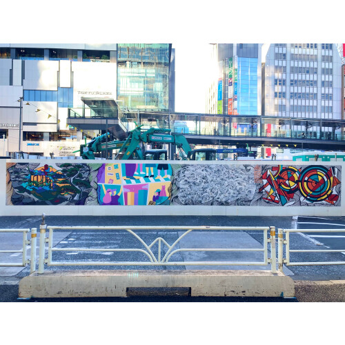 渋谷駅前エリアマネジメント - 「Mural Rookies Project ＠SHIBUYA」壁画アートが完成！